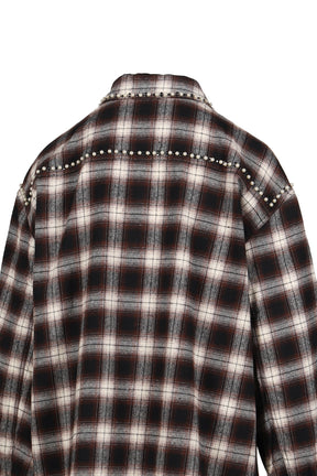 BEADED POCKET SHIRT / BRW 