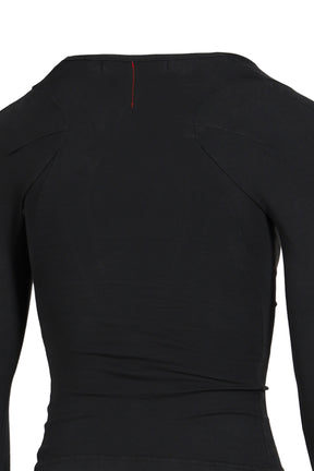 SPLIT RACERBACK RIB LONGSLEEVE / BLK
