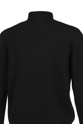 MOCK NECK SWEATER / BLK