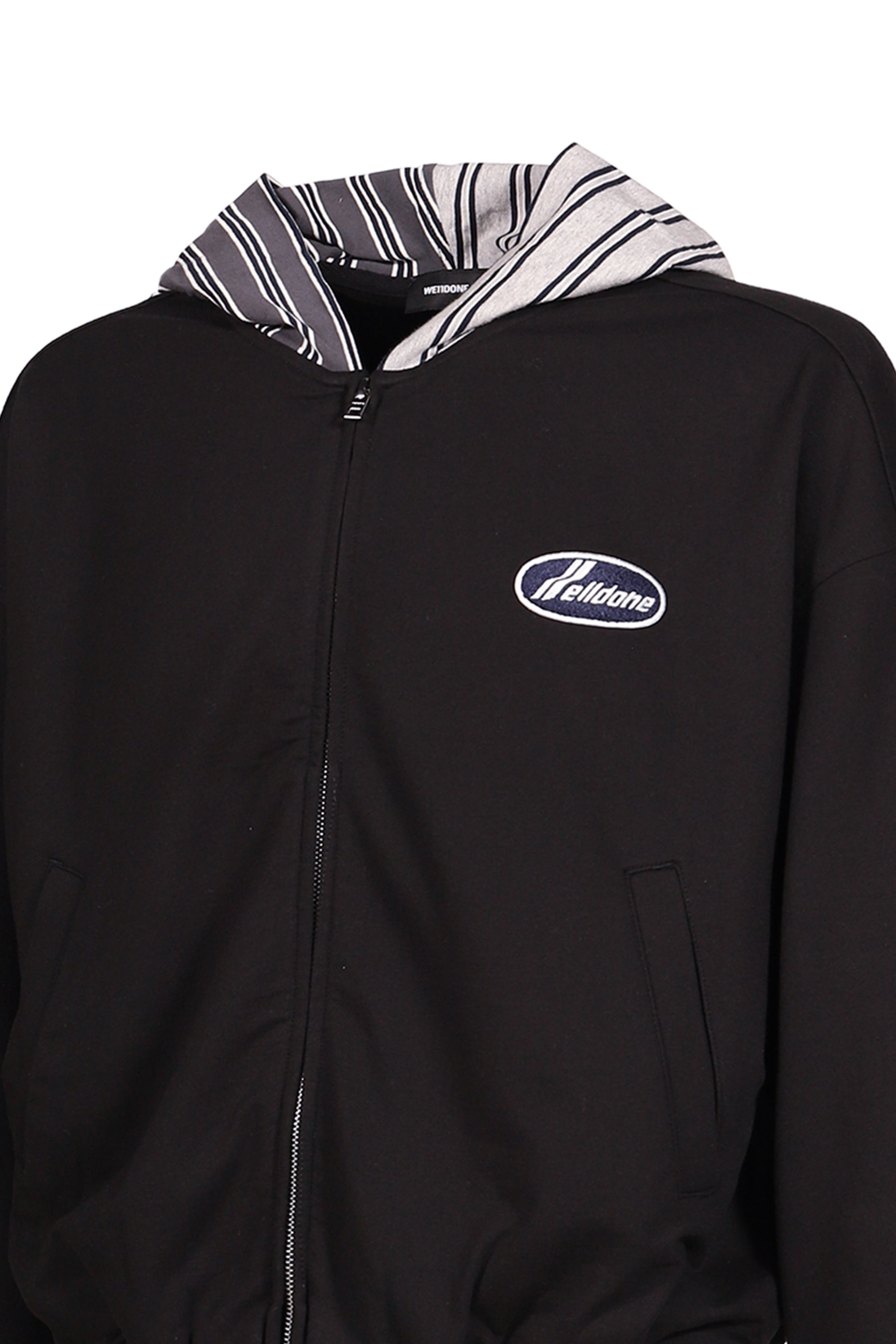 BLACK BUBBLE HOODIE ZIP-UP / BLK