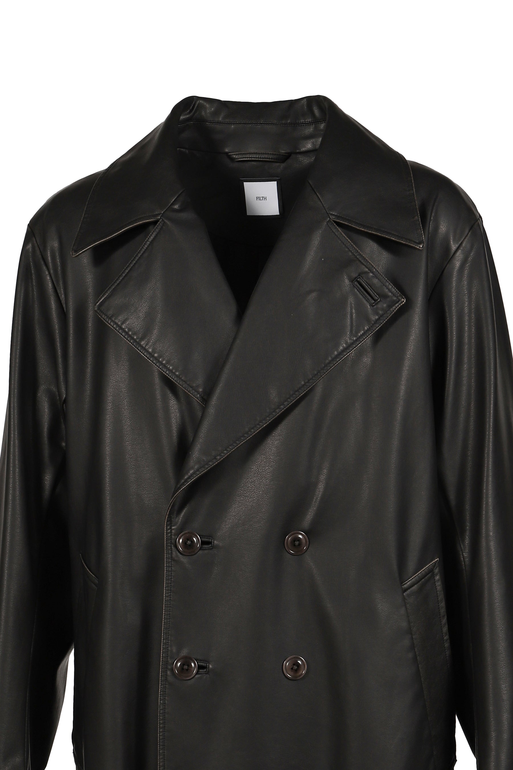 LOOSE DOUBLE COAT / D. BROWN 