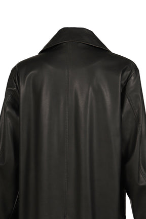 LOOSE DOUBLE COAT / D. BROWN 