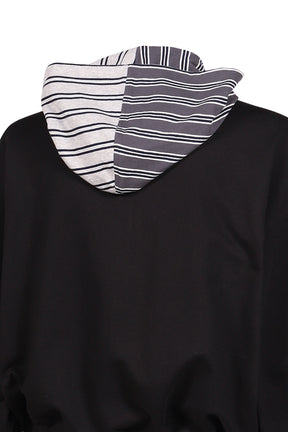 BLACK BUBBLE HOODIE ZIP-UP / BLK