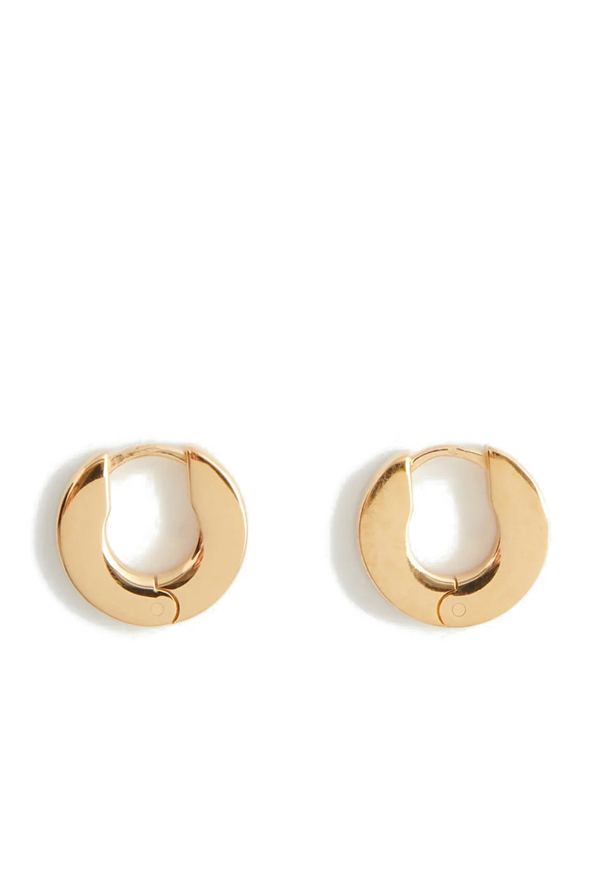 hatton labs EDGE HOOP EARRINGS / GOLD
