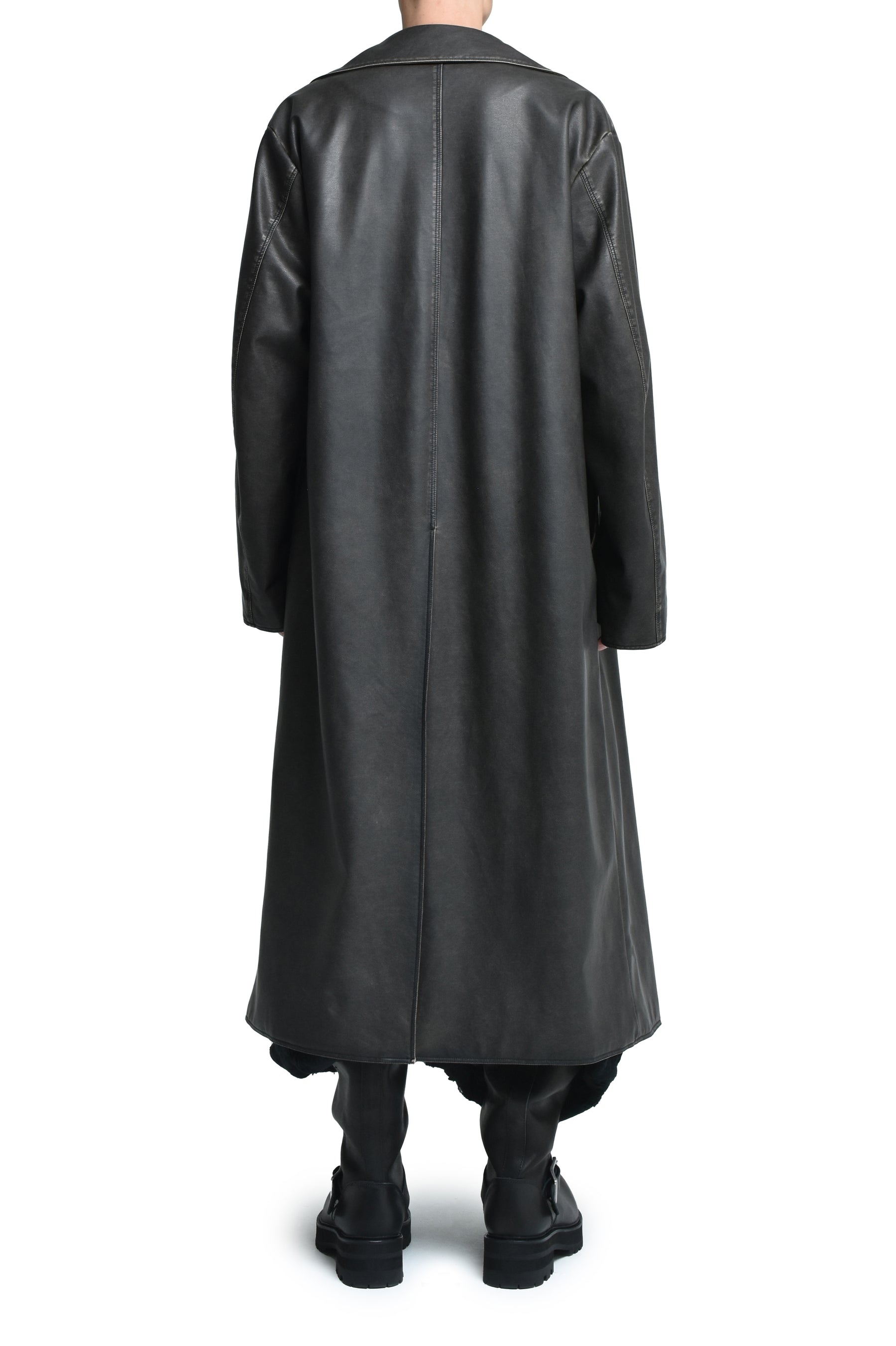 LOOSE DOUBLE COAT / D. BROWN 