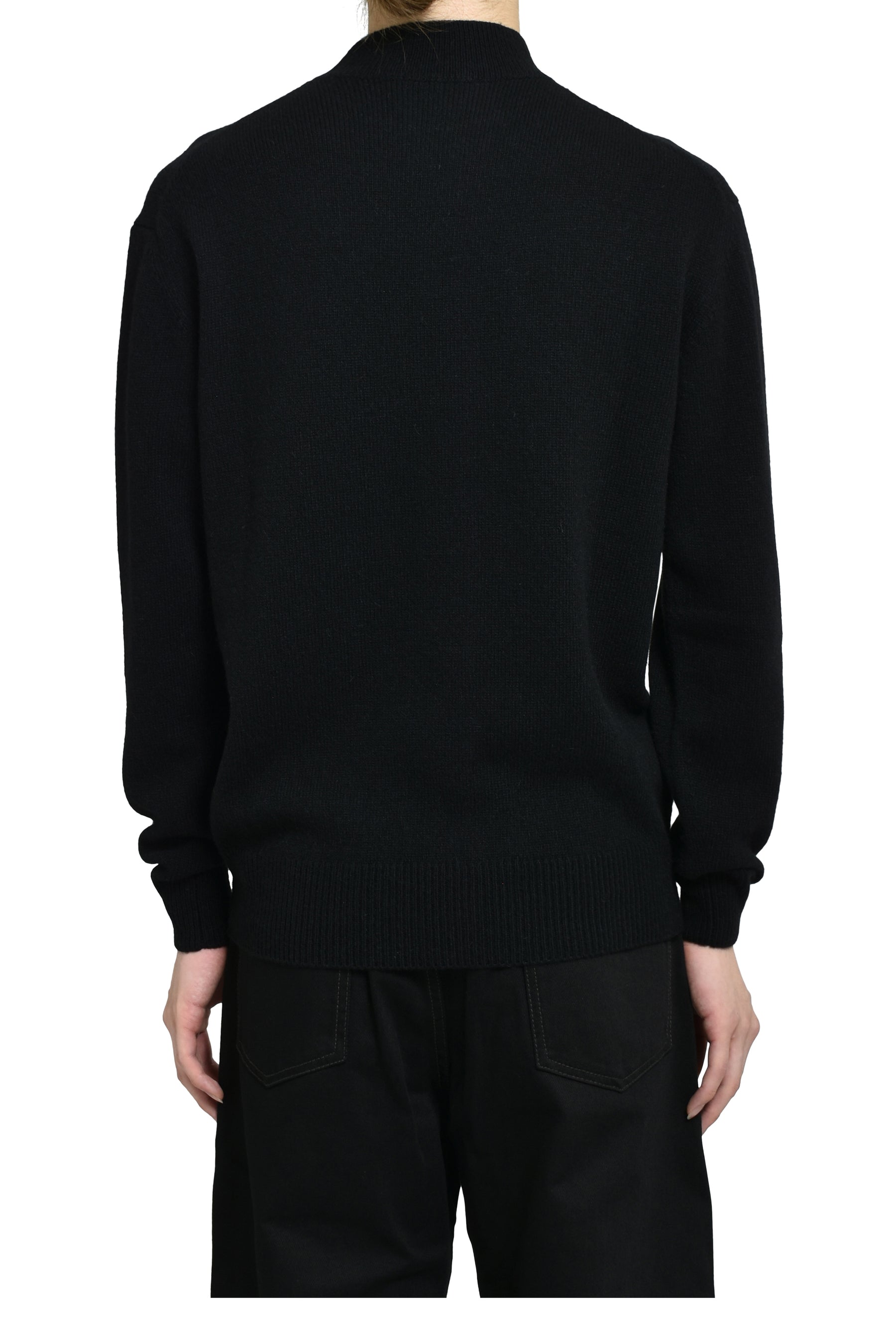 MOCK NECK SWEATER / BLK