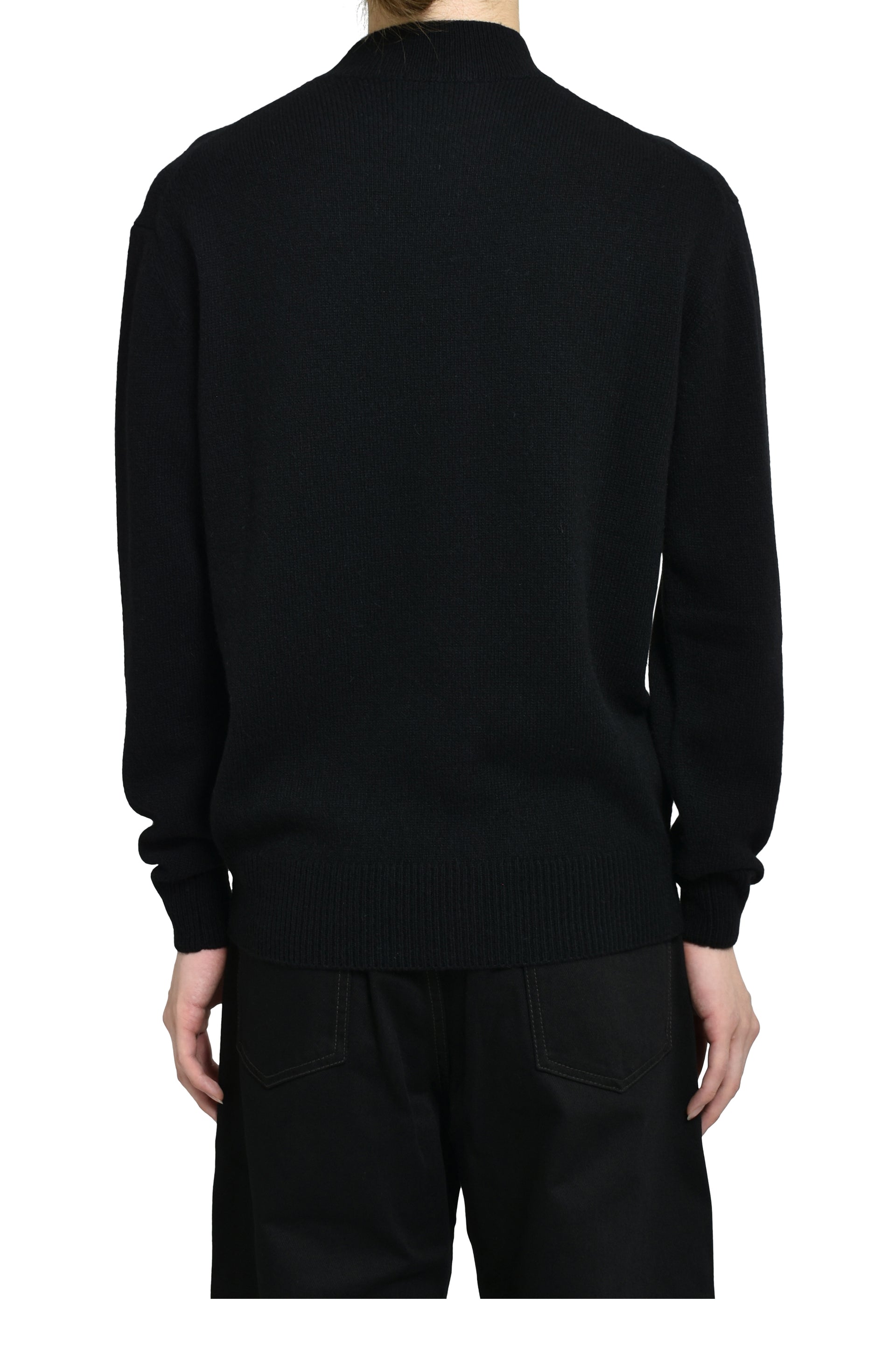 MOCK NECK SWEATER / BLK