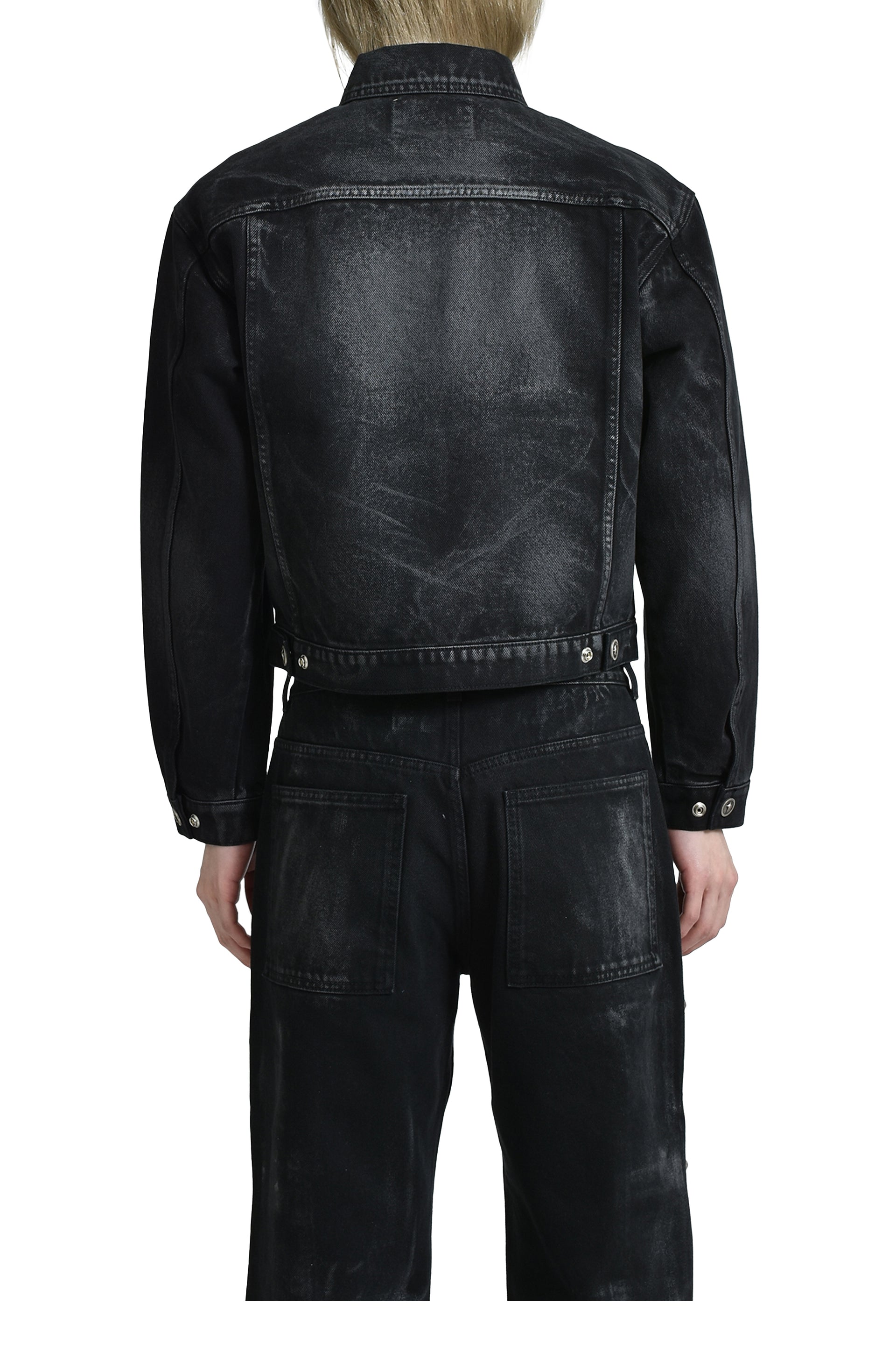 Thug Club LEAVE A TRACE DENIM JACKET / BLK