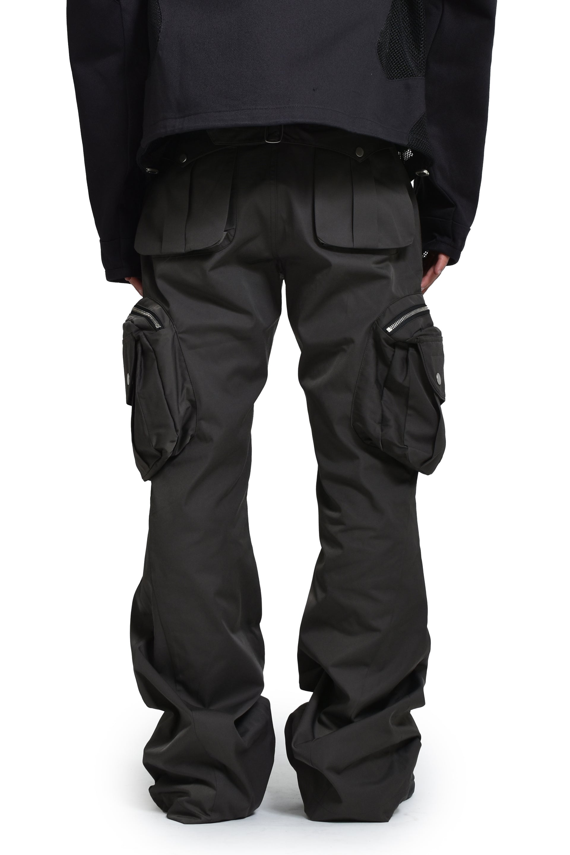 パンツ fffpostalservice FFFPOSTALSERVICE SS25 FLARE CARGO V5 / MIDNIGHT GRY - NUBIAN