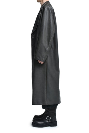 LOOSE DOUBLE COAT / D. BROWN 