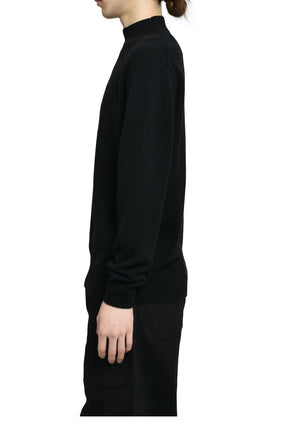 MOCK NECK SWEATER / BLK