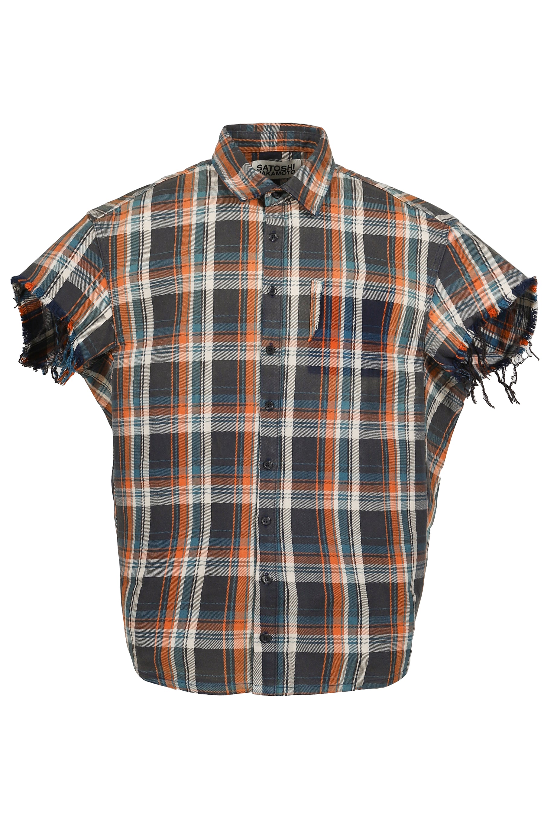 BENDER CUT OFF FLANNEL / ORG PLAID