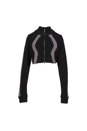 DOUBLE ZIP KNIT / BLACK