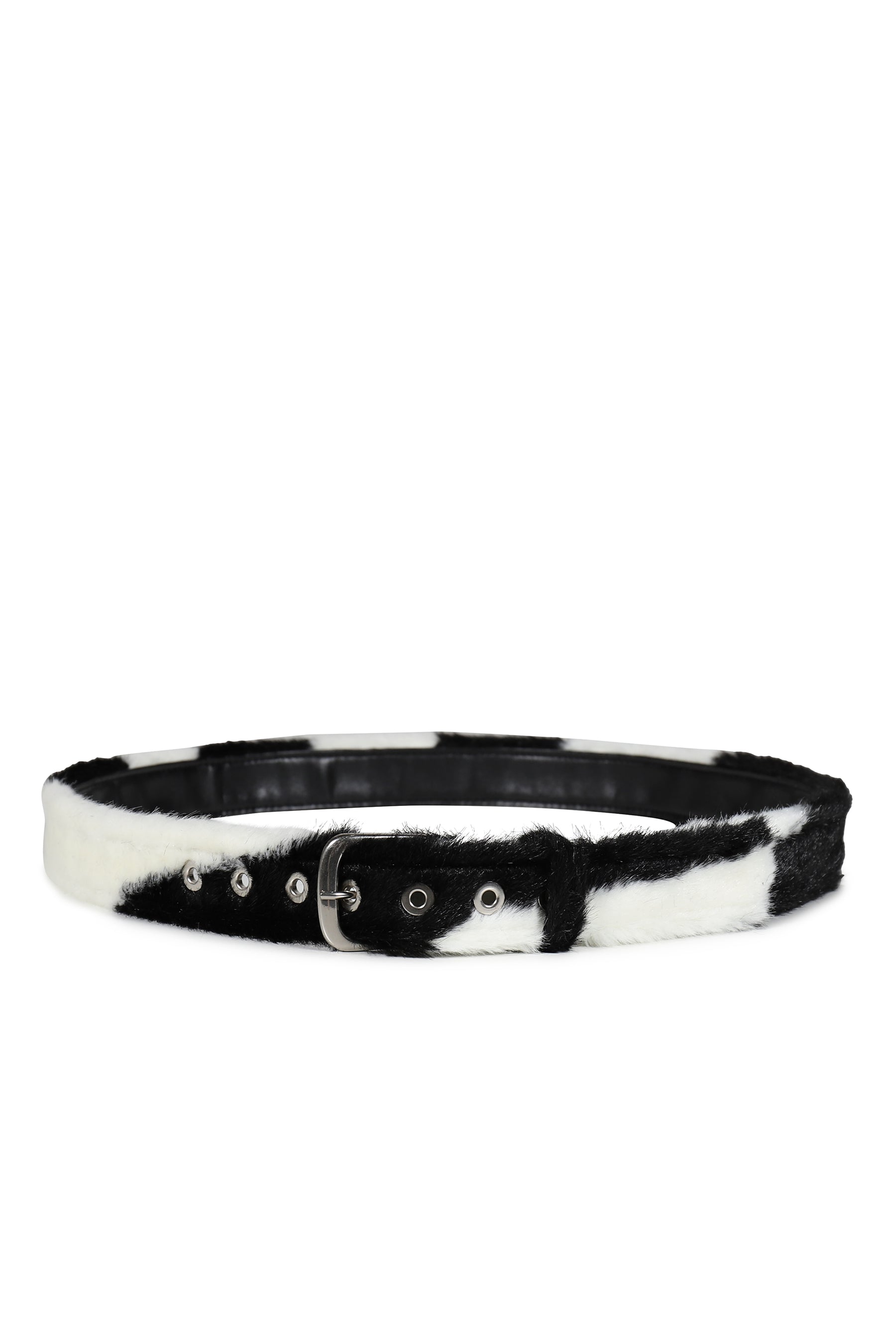 FAKE FUR BELT / ZEBRA
