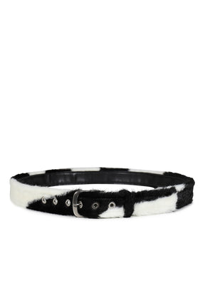 FAKE FUR BELT / ZEBRA