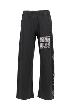 HARDCORE WELLNESS'' PANTS / BLK
