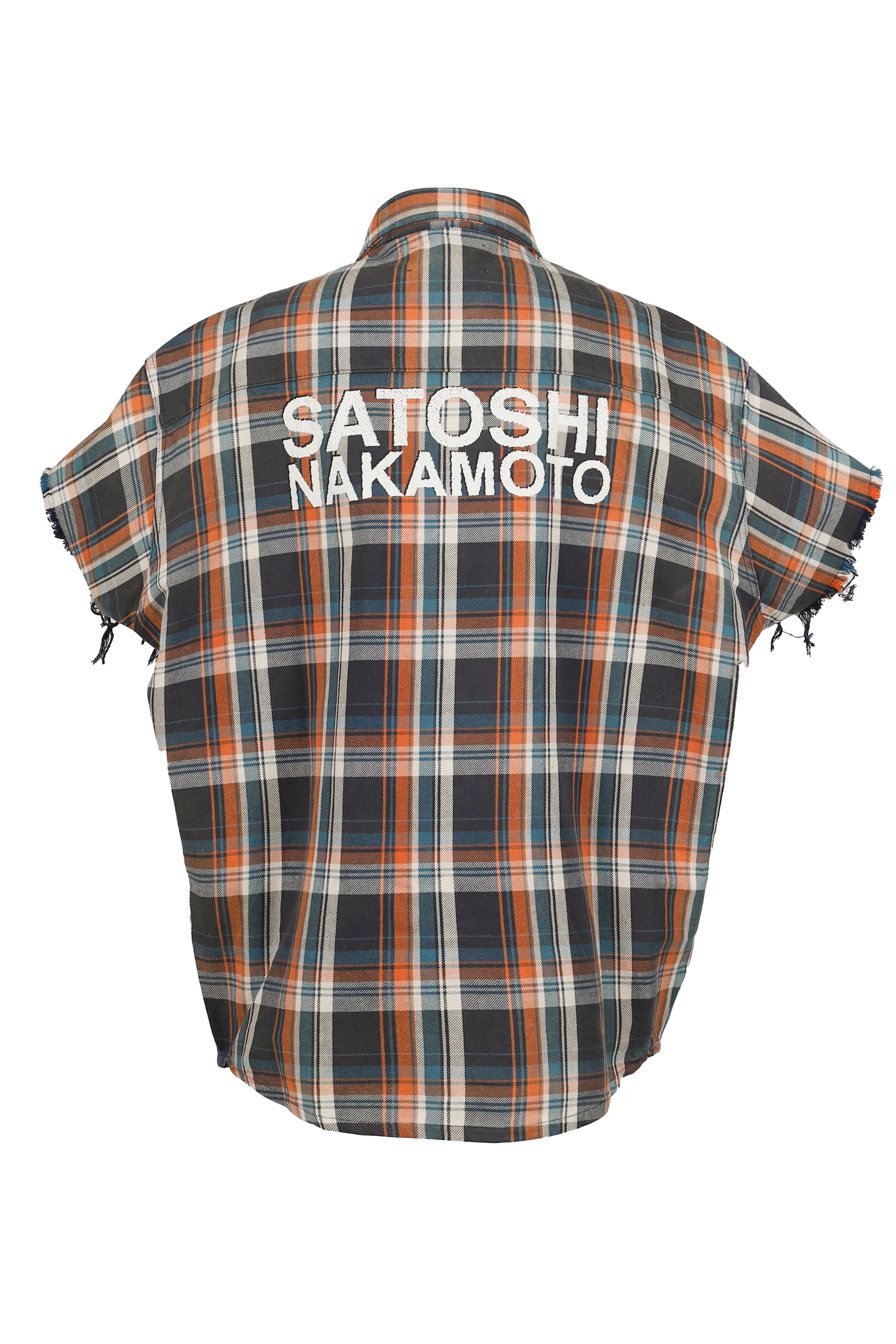 BENDER CUT OFF FLANNEL / ORG PLAID