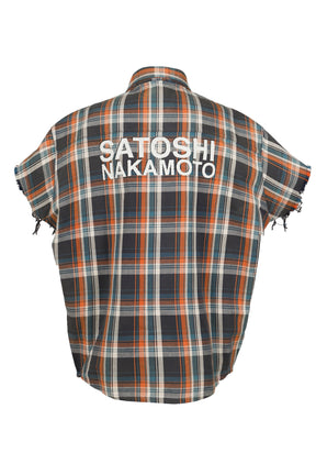 BENDER CUT OFF FLANNEL / ORG PLAID