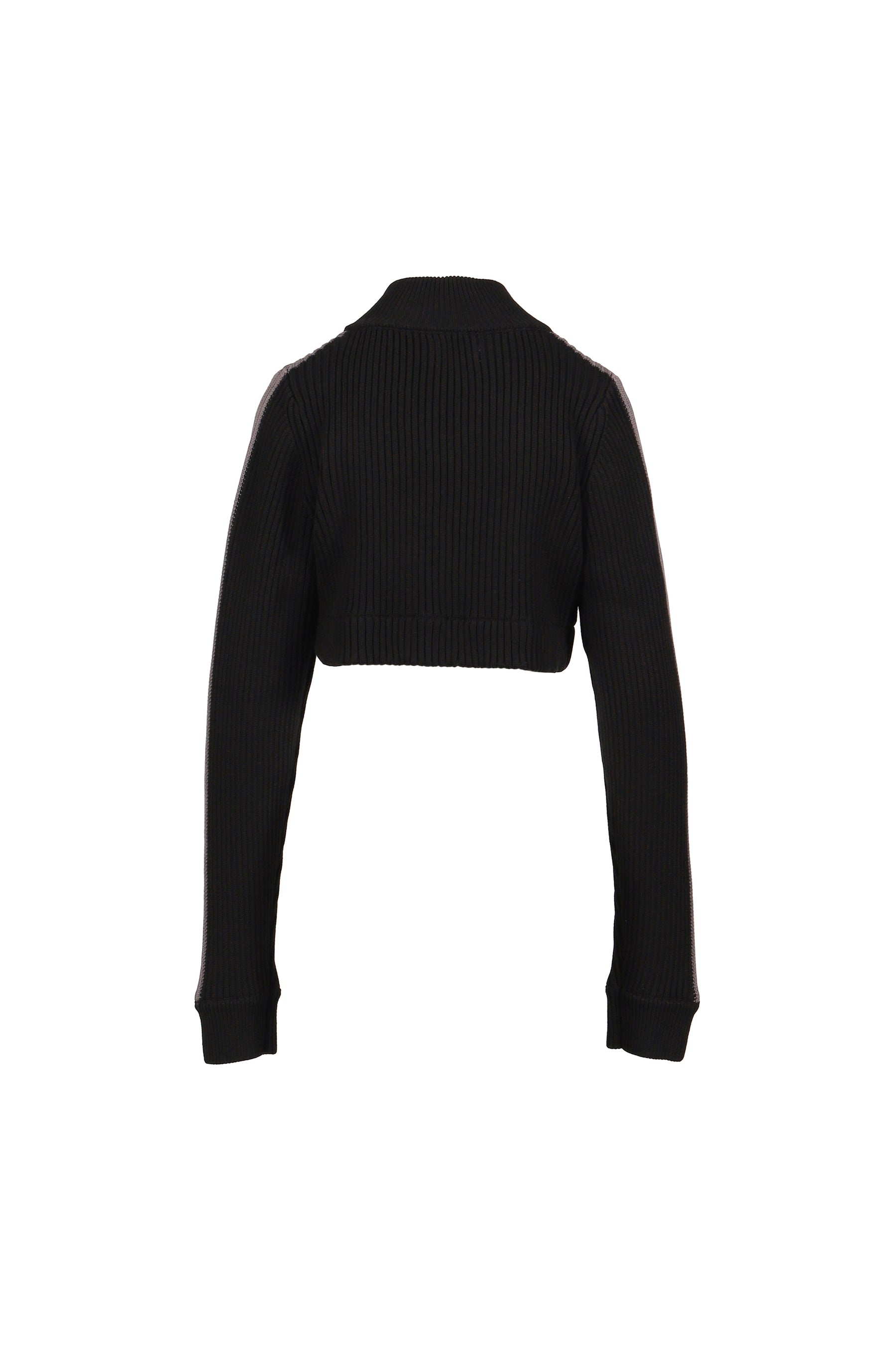 DOUBLE ZIP KNIT / BLACK