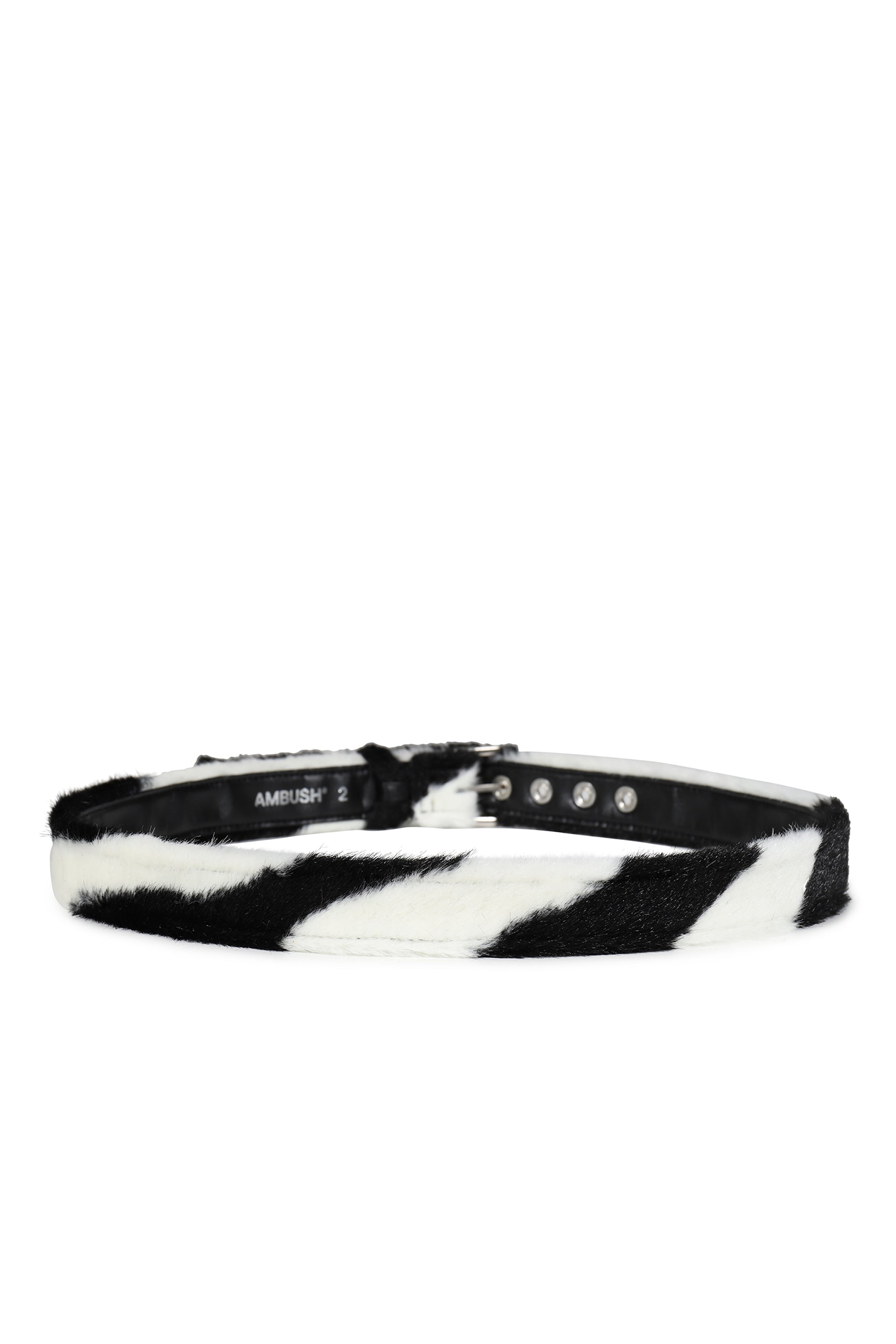 FAKE FUR BELT / ZEBRA