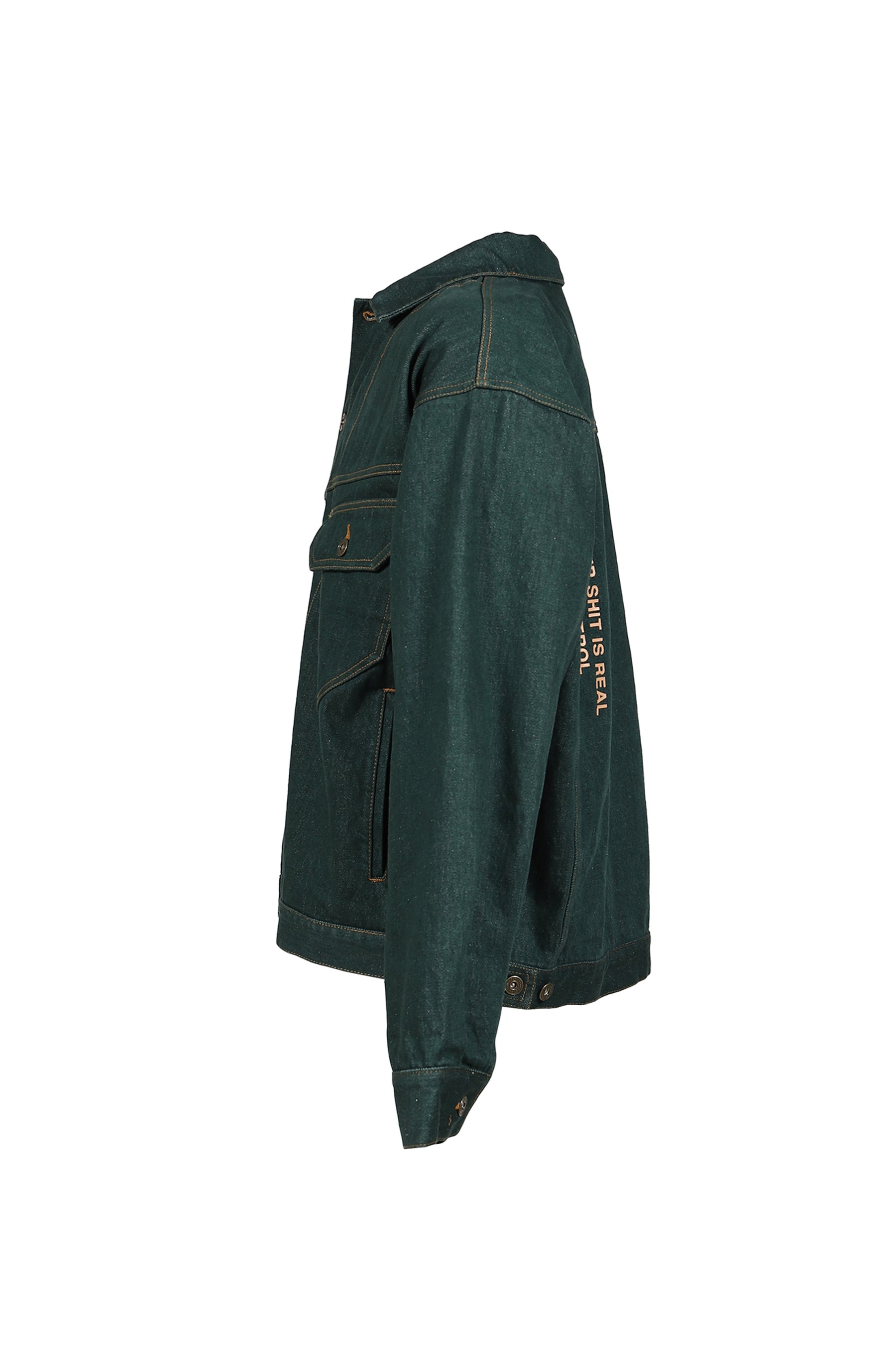 DENIM JAKCET / DARK GRN