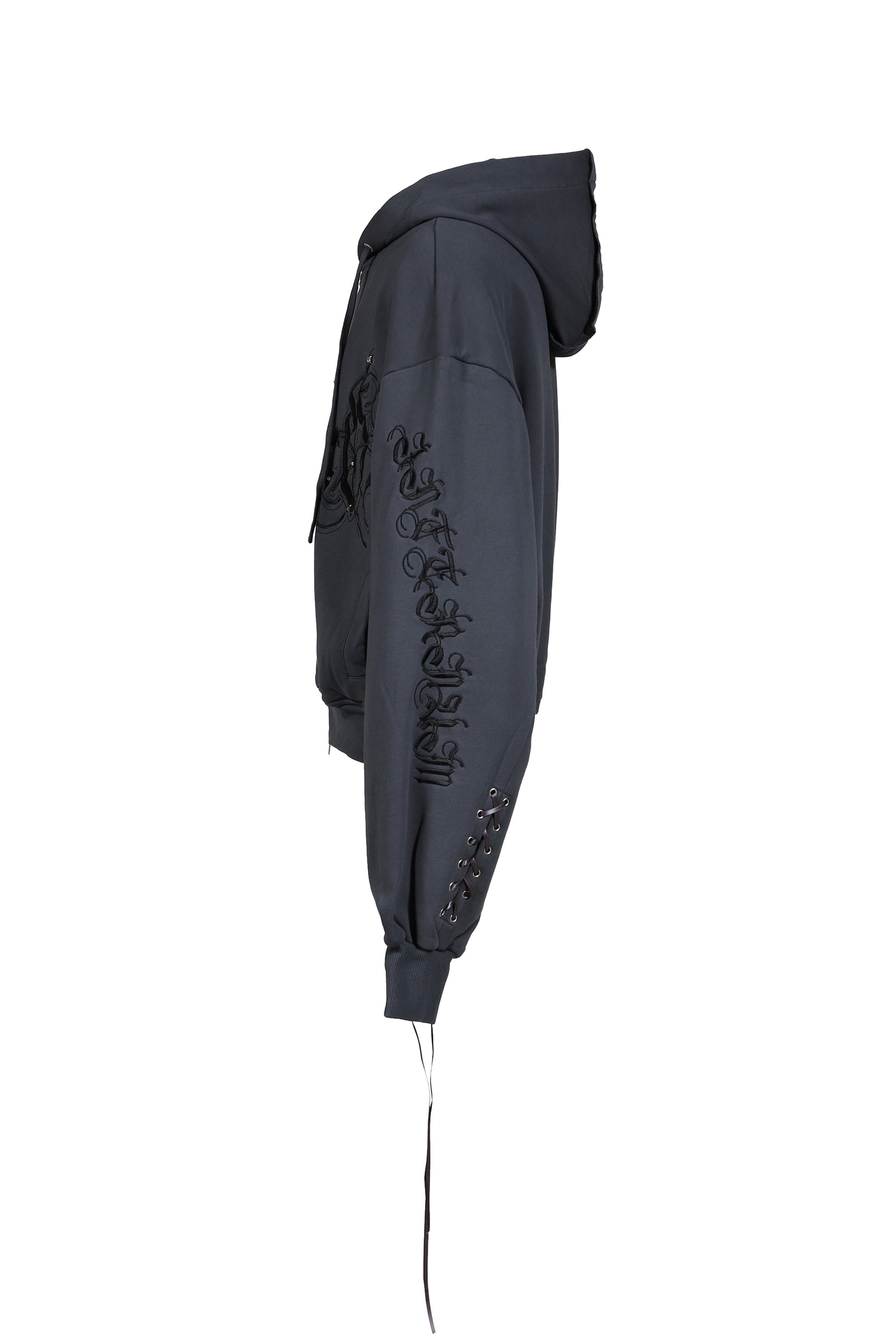 WASHED CHAOS HOODIE / BLK