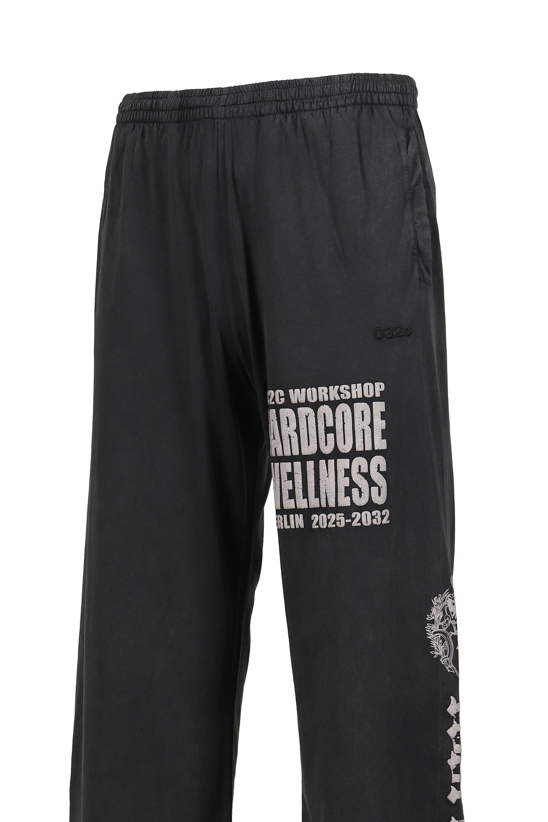 HARDCORE WELLNESS'' PANTS / BLK