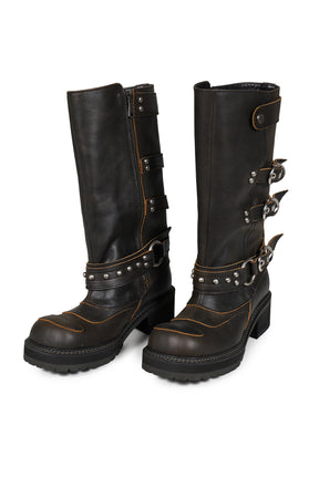 IVAN HALF STRAP BOOTS / D.BRW