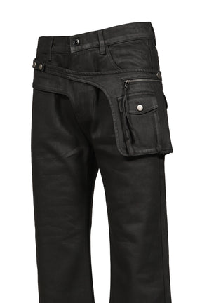 SLAYER PANTS / WAXED BLK