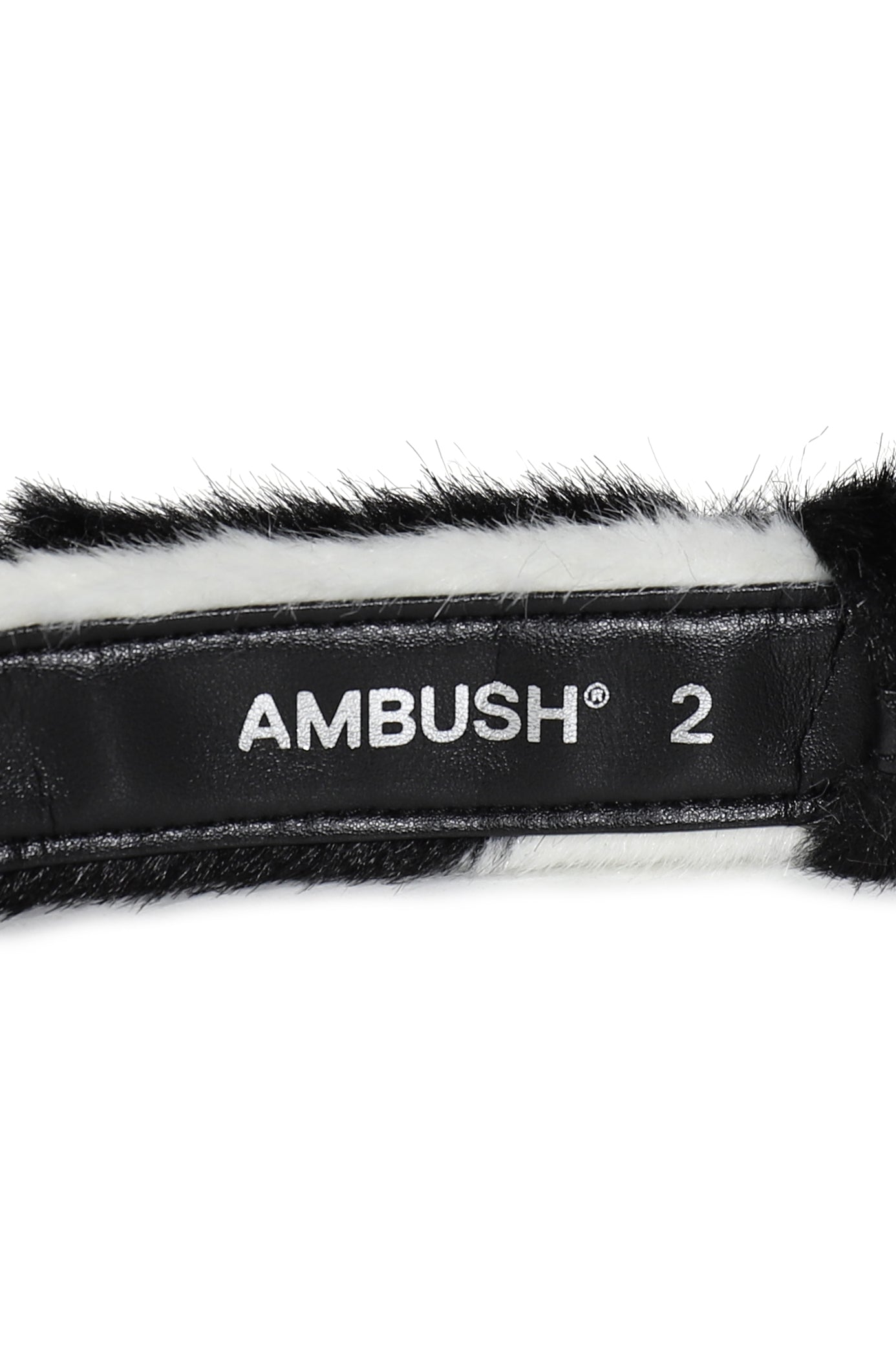 FAKE FUR BELT / ZEBRA