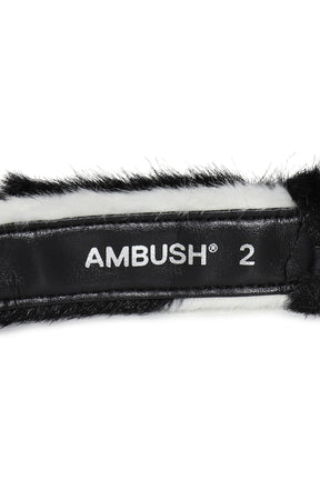 FAKE FUR BELT / ZEBRA