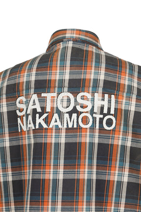 BENDER CUT OFF FLANNEL / ORG PLAID