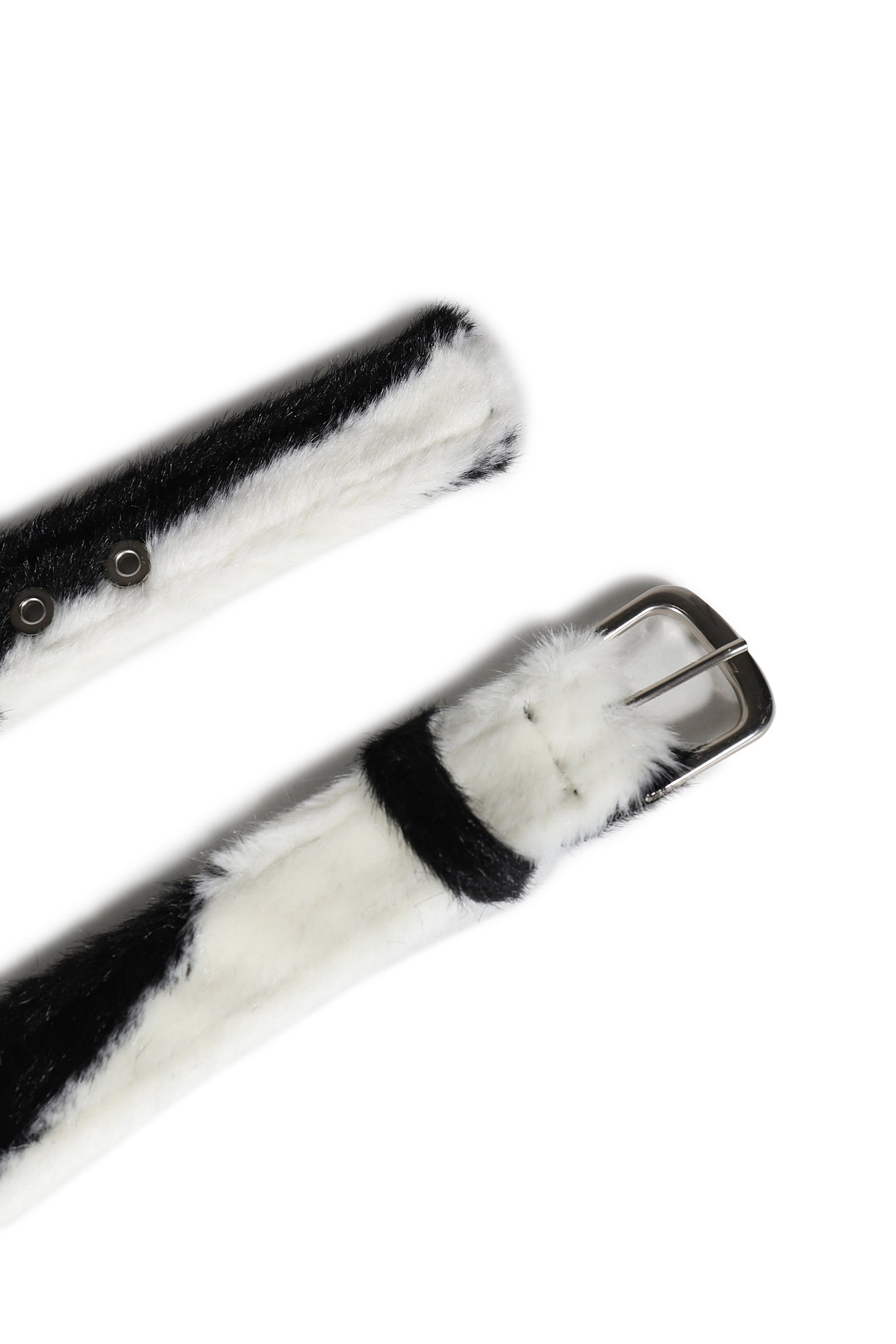 FAKE FUR BELT / ZEBRA