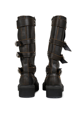 IVAN HALF STRAP BOOTS / D.BRW