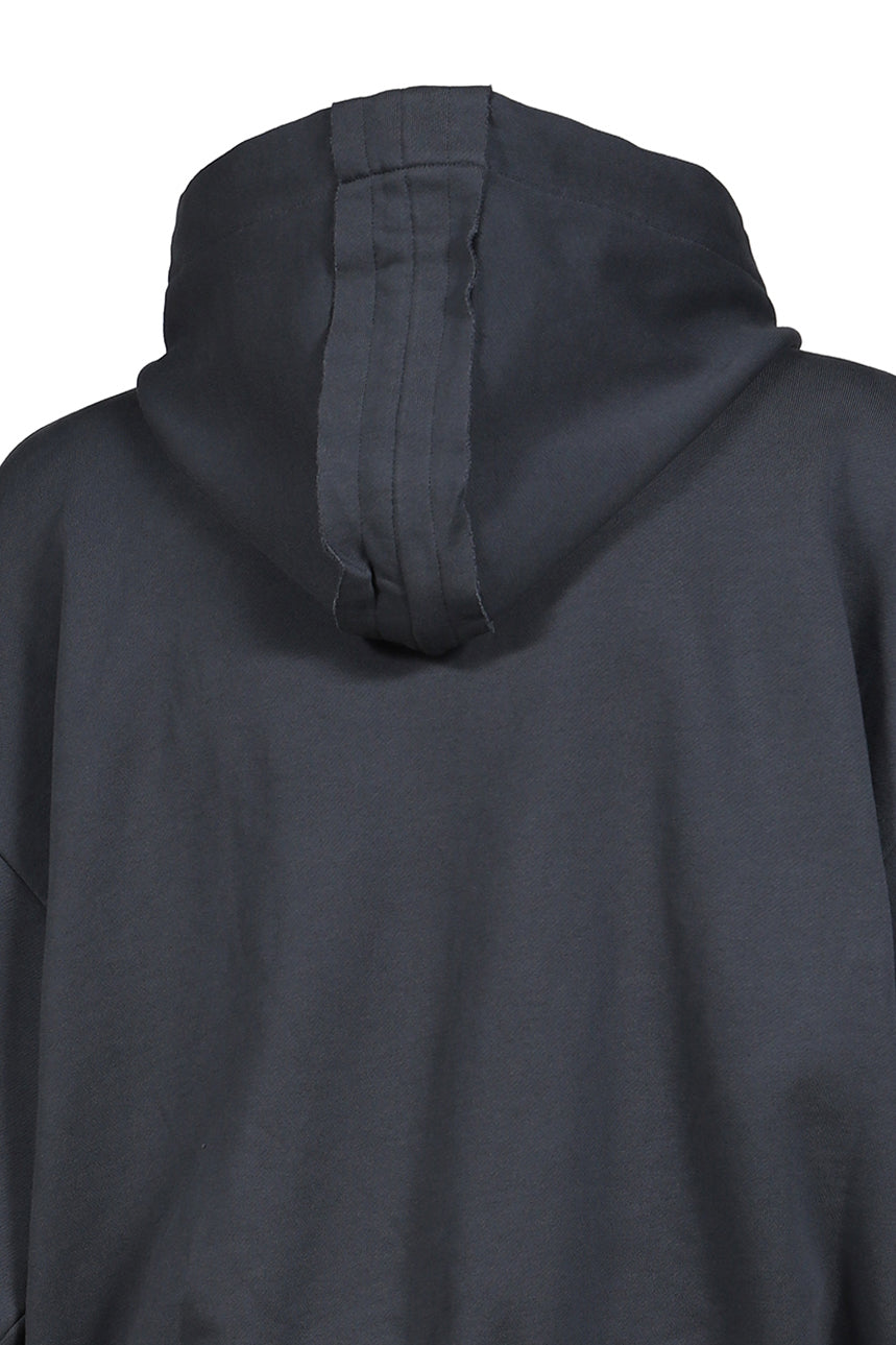 WASHED CHAOS HOODIE / BLK