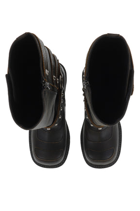 IVAN HALF STRAP BOOTS / D.BRW
