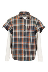 BENDER CUT OFF FLANNEL / ORG PLAID