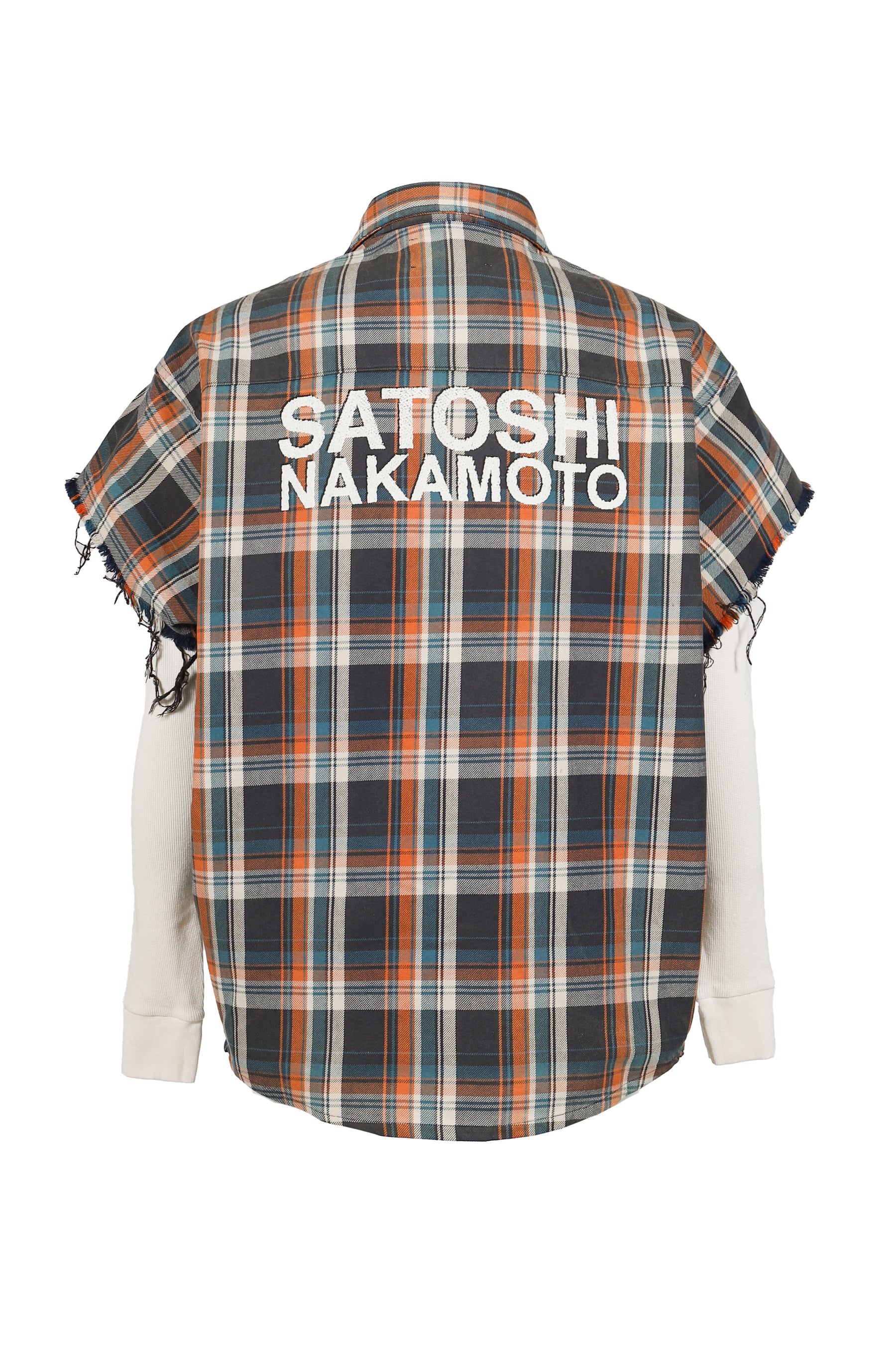 BENDER CUT OFF FLANNEL / ORG PLAID