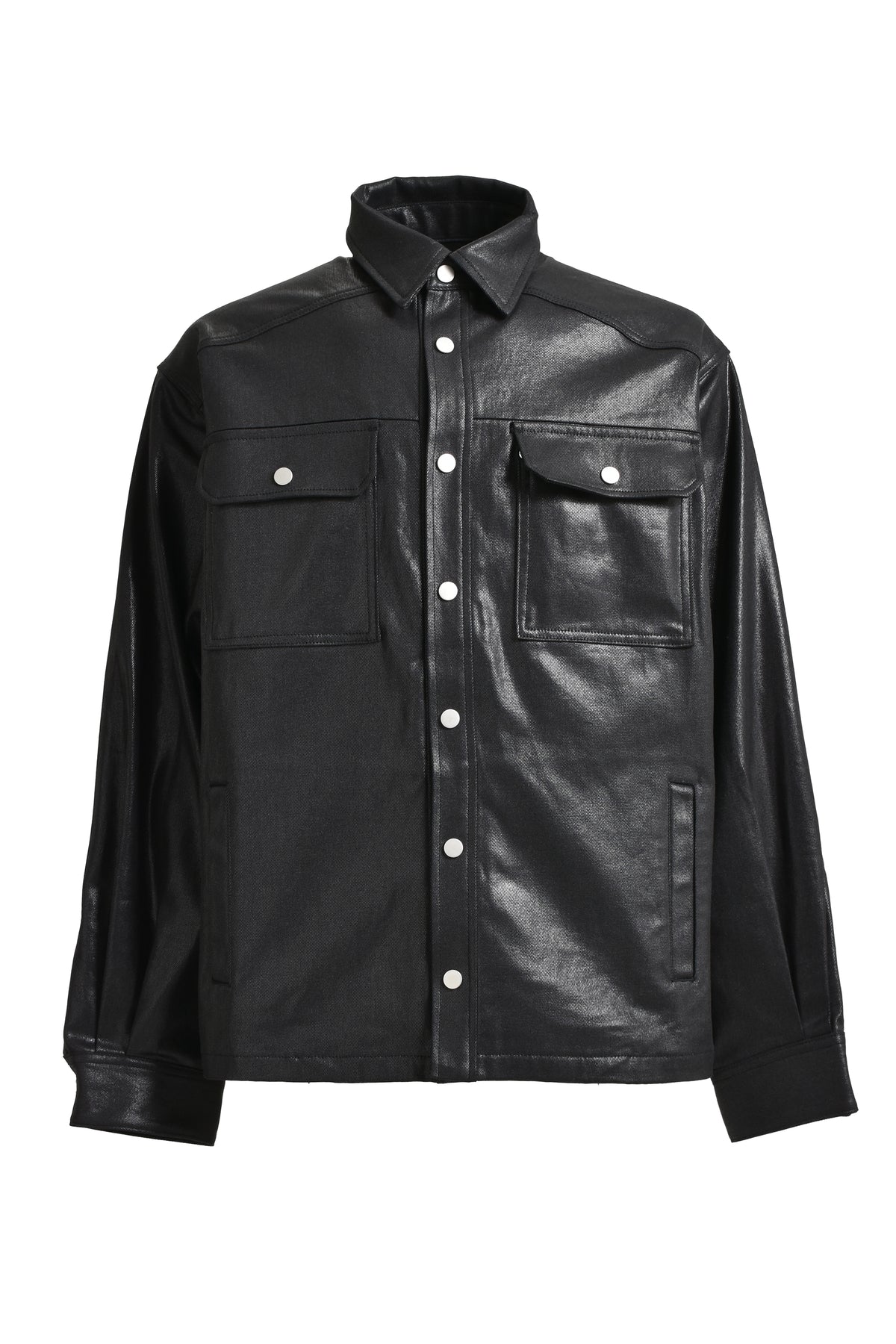 COATING SHIRT JACKET / BLK