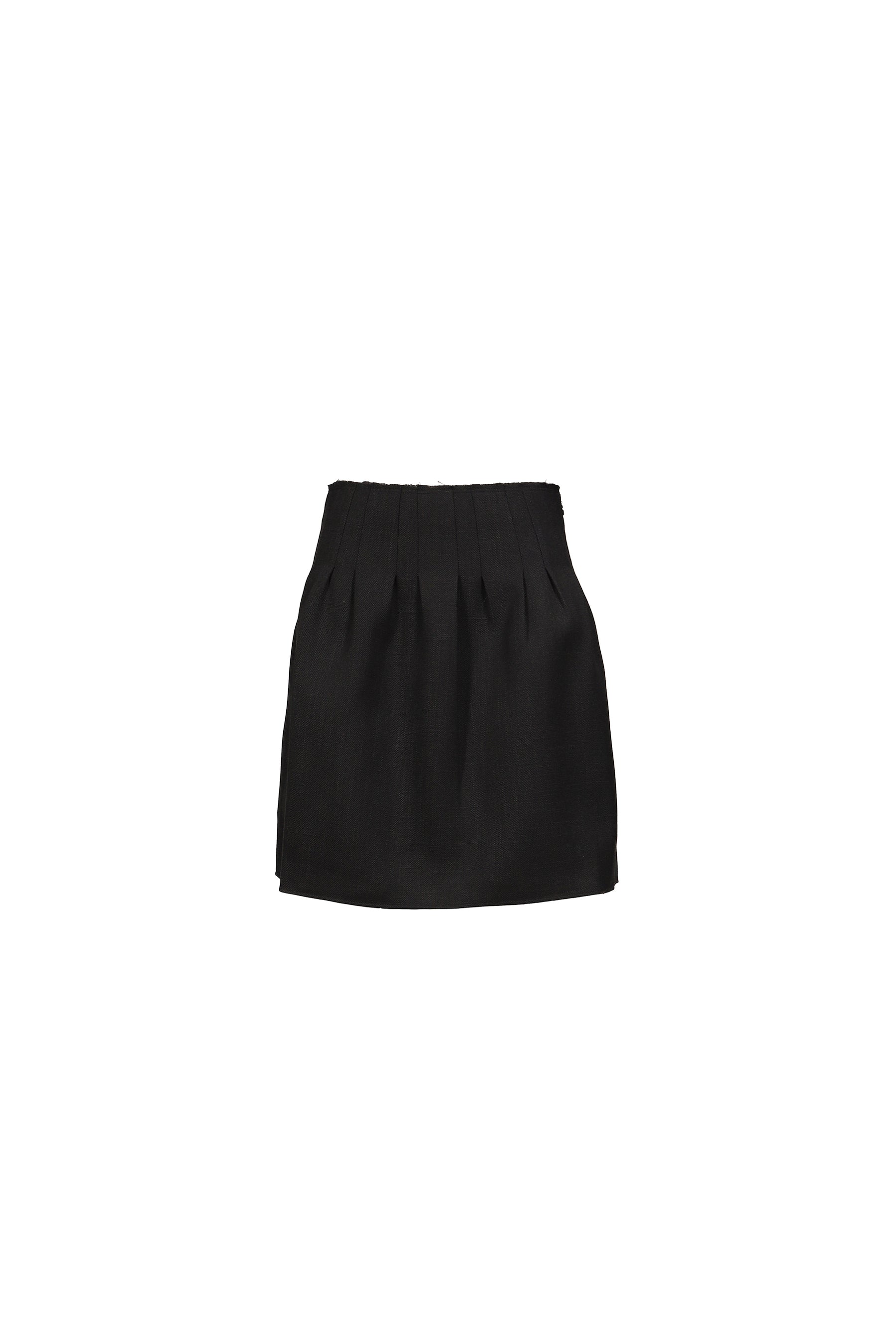 LOW-WAIST PLEATED SKIRT / NVY