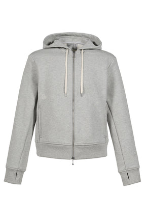 BORED ZIP HOODIE / HEATHER GRY