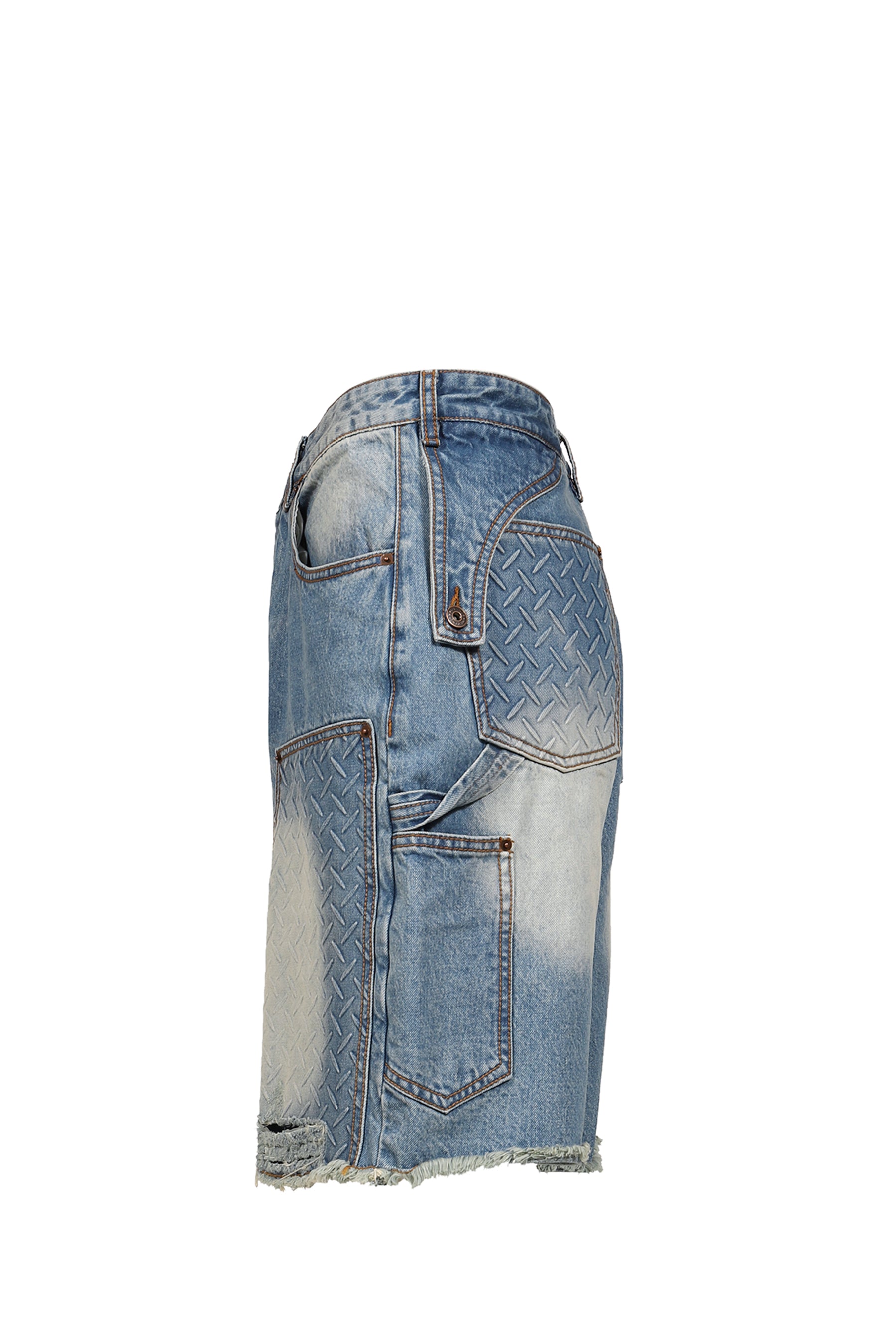 DOUBLE KNEE HOLSTER SHORTS / INDIGO