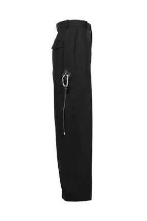 LOW CROTCH TROUSERS AF / BLK