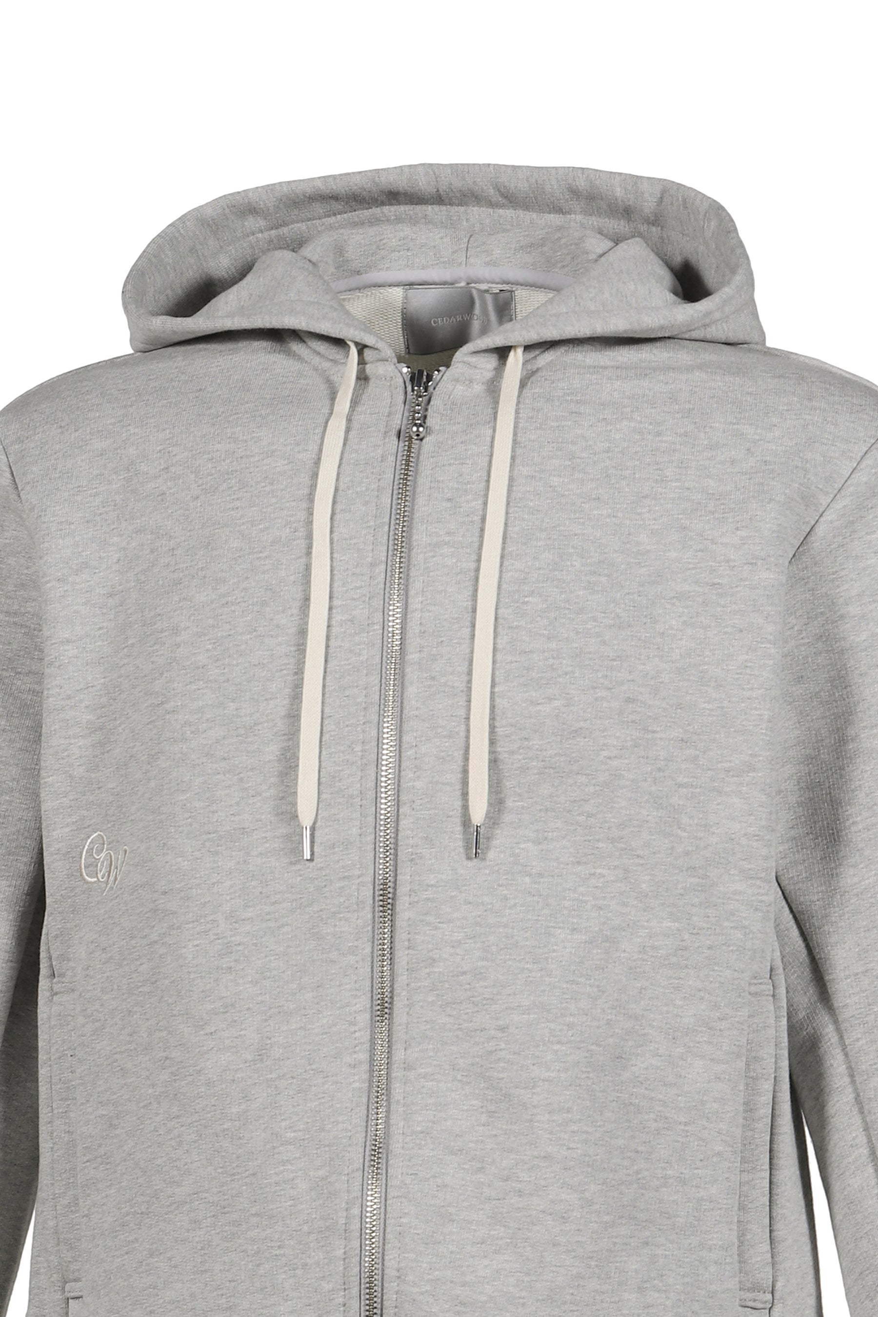 BORED ZIP HOODIE / HEATHER GRY