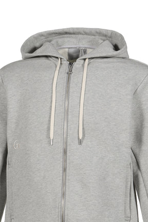 BORED ZIP HOODIE / HEATHER GRY