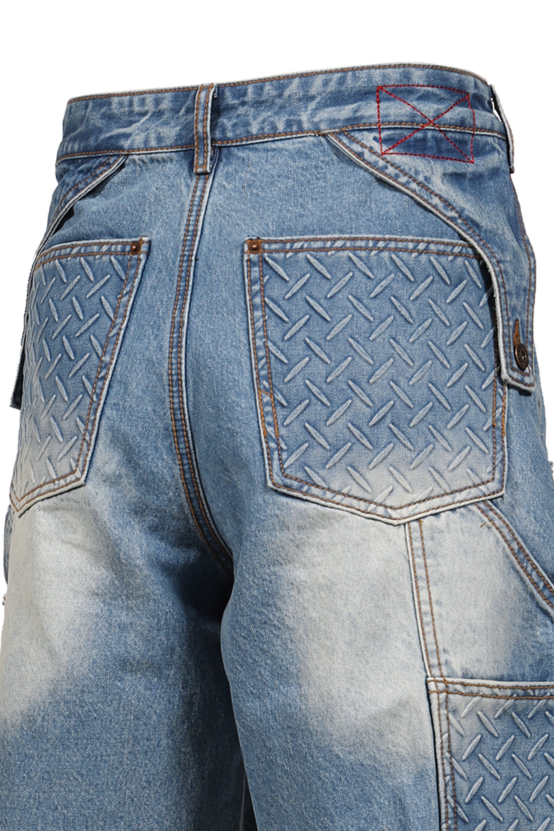 DOUBLE KNEE HOLSTER SHORTS / INDIGO