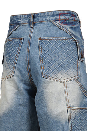 DOUBLE KNEE HOLSTER SHORTS / INDIGO