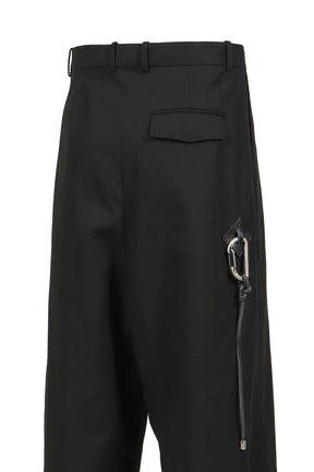 LOW CROTCH TROUSERS AF / BLK