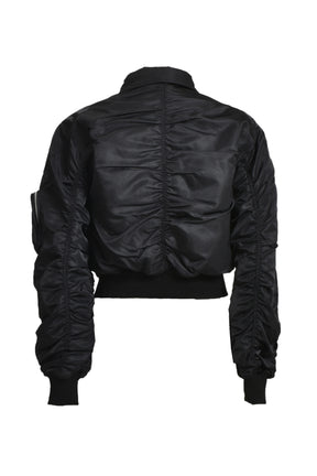 NYLON BOMBER / BLK