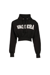 SHOULDER PAD HOODIE KNIT / BLK
